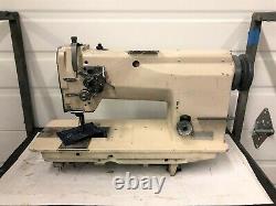 Mitsubishi Lt2-2230 2 Needle Feed 1/4 Spacing Reverse Industrial Sewing Machine