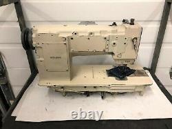 Mitsubishi Lt2-2230 2 Needle Feed 1/4 Spacing Reverse Industrial Sewing Machine