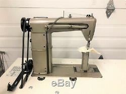 Mitsubishi Pb-810 Post Bed New Table & 110 Volt Servo Industrial Sewing Machine