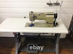 Mitsubishi Walking Foot New Table&motor Big Bobbin Rev Industrial Sewing Machine