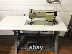 Mitsubishi Walking Foot New Table&motor Big Bobbin Rev Industrial Sewing Machine