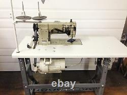 Mitsubishi Walking Foot New Table&motor Big Bobbin Rev Industrial Sewing Machine