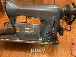 Monster Imperial Leather Canvas Sewing Machine. Refurbished. Customized. CZ