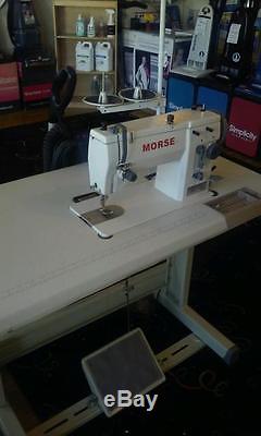 Morse 20u109 Industrial Zig Zag Sewing Machine Walking Foot Straight Stitch To