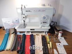 NECCHI 539 Industrial Strength HEAVY DUTY Sewing Machine LEATHER Zigzag Stretch