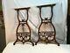 NEW HOME Sewing Machine CAST IRON Pair Treadle Base Legs Side Table Industrial