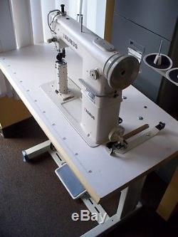 Narrow post bed Taurus 810, roller feet industrial sewing machine, servo