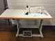 New 114e Handcrank Embroidery Style Table Set For Industrial Sewing Machine
