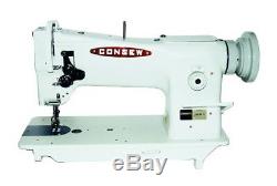 New Consew 206RB-5 Upholstery Sewing Machine with stand, servo motor and led lamp