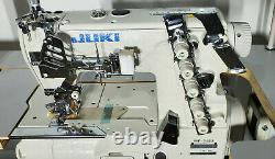 New JUKI 3 Needle Coverstitch Industrial Sewing Machine Table Servo Table Damage