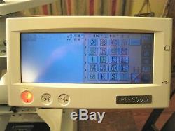 Nice! Brothers Embroidery Machine No. Pr-600-ii 6 Needle Hoops Thread Extras