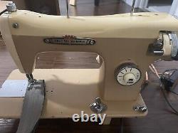 Nice Leather and Canvas Sewing Machine. Totally Refurbished. 1.5 Amp Motor. MSK