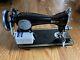 Nice Leather and Canvas Sewing Machine. Totally Refurbished. New Motor. RT5