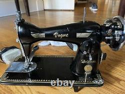 Nice Leather and Canvas Sewing Machine. Totally Refurbished. New Motor. RT5
