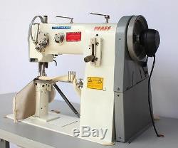 PFAFF 1295 Post Bed Walking Foot Folder Binder Industrial Sewing Machine 110V
