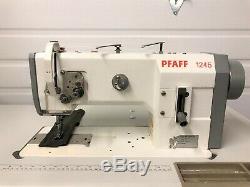 Pfaff 1245 German Made Walking Foot Reverse 110v Servo Industrial Sewing Machine