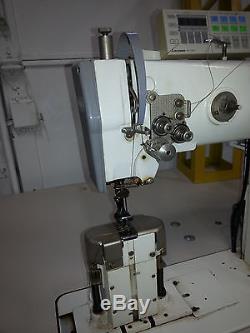 Pfaff Double Needle digital Post Bed Walking Foot Industrial Sewing Machine 1296