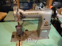 Post Singer 138G101 2 Needle Post Leather Sewing Machine W Binding Attachment