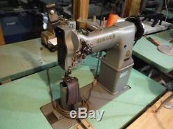 Post Singer 138G101 2 Needle Post Leather Sewing Machine W Binding Attachment