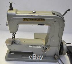 RARE Vintage NEW HOME Light Running Industrial Sewing Machine with Foot Pedal