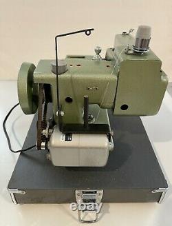 REX Model 708-2 Industrial Portable Blindstitch Sewing Machine With Case