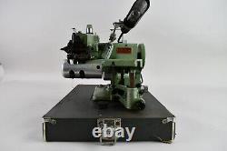 REX Model 708-2 Industrial Portable Blindstitch Sewing Machine With Case READ