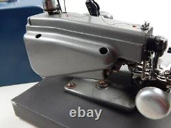 REX Model 990 Industrial Portable Blindstitch Sewing Machine with Pedal & Case