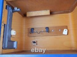 REX Model 990 Industrial Portable Blindstitch Sewing Machine with Pedal & Case