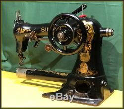 Rare Antique Singer Model 19-9 Industrial Leather Cylinder Arm Sewing Machine