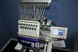 Ricoma RCM 1501tc 15 Needle Embroidery Machine with extra including wilcom decos