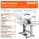 SIHAO 550W Industrial Motor Locks (Only the tabletop) Digital Sewing Machine