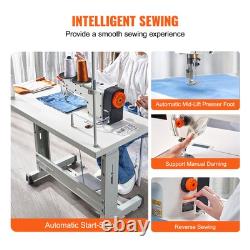 SIHAO Industrial Lockstitch Sewing Machine Lockstitch 550W Motor (not with Table)
