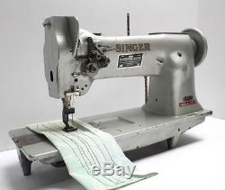 SINGER 112W115 Two 2 Needle Feed 5/8 Gauge Industrial Sewing Machine Head Only