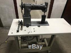 SINGER 138W101 Post Bed 2-Needle Feed 1/4 Industrial Sewing Machine