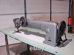 Singer 144a305 30 Long Arm Walking Foot Industrial Sewing Machine, Leather