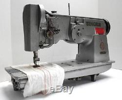 SINGER 167W100 2-Needle Double Zig Zag Industrial Sewing Machine Head Only RARE