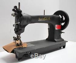 SINGER 16W11 2-Needle Roller Foot Moccasin Industrial Sewing Machine Head Only