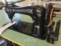 SINGER 16-188 Industrial, Walking Foot Sewing Machine on Stand with 110V Motor