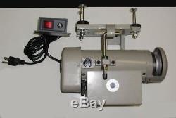 SINGER 191D-30 SINGLE NEEDLE INDUSTRIAL SEWING MACHINE With TABLE & SERVO MOTOR