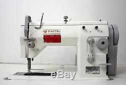 SINGER 20U109 Zig Zag Lockstitch Reverse Industrial Sewing Machine with Table 110V