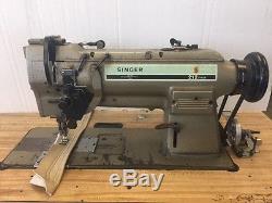 SINGER 212U143A Industrial Double Needle Sewing Machine -Gauge 1/4- Japan