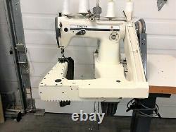 SINGER 261U23A OFF ARM 2N ON PEDESTAL WithNEW 110V MOTOR INDUSTRIAL SEWING MACHINE