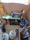 SINGER 281-1 Industrial Lockstitch Sewing Machine Head with Table & Thread Stand