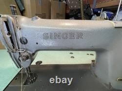 SINGER 281-1 industrial sewing machine with sewing table & running motor engine