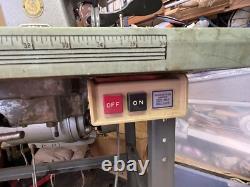 SINGER 281-1 industrial sewing machine with sewing table & running motor engine