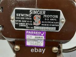 SINGER 320K SEWING MACHINE, FREE-ARM, ZIG-ZAG, SERVICED, PAT TEST, sews LEATHER