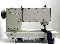 SINGER 411U557A Lockstitch with Piping Foot Industrial Sewing Machine Head Only