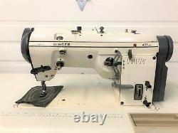 SINGER 457A135-L THREE STEP ZIG ZAG withREVERSE 110V INDUSTRIAL SEWING MACHINE