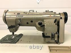 SINGER 457U105 ZIG ZAG withREVERSE 110V SERVO INDUSTRIAL SEWING MACHINE