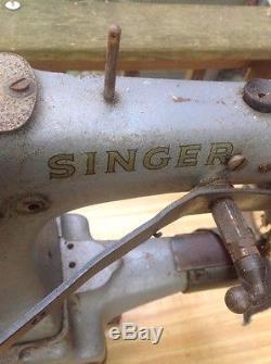 SINGER 47W66 Cylinder Bed Lockstitch Edge Stitching Industrial Sewing Machine